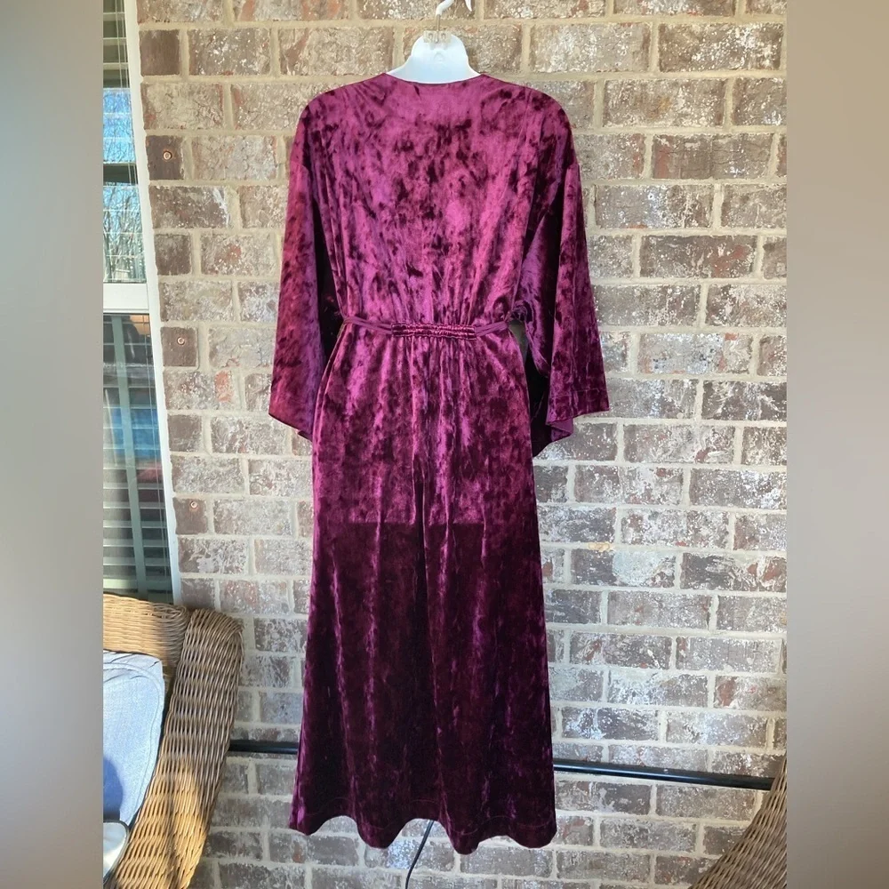 H by Halston Red Velvet duster or Dress Size L/XL